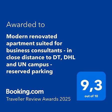 Modern Renovated Apartment Suited For Business Consultants - In Close Distance To Dt, Dhl And Un Campus - Reserved Parking Bonn Exteriör bild